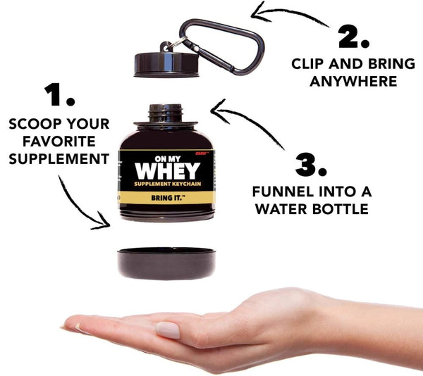 onmywhey protein container keychain australia stockists @ kettu – kettu  store