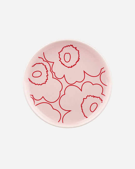 marimekko piirto unikko pink plate | 13.5 cm