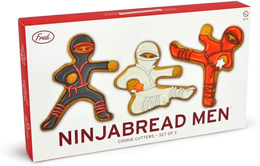 fred ninjabread men cookie cutters | set of 3